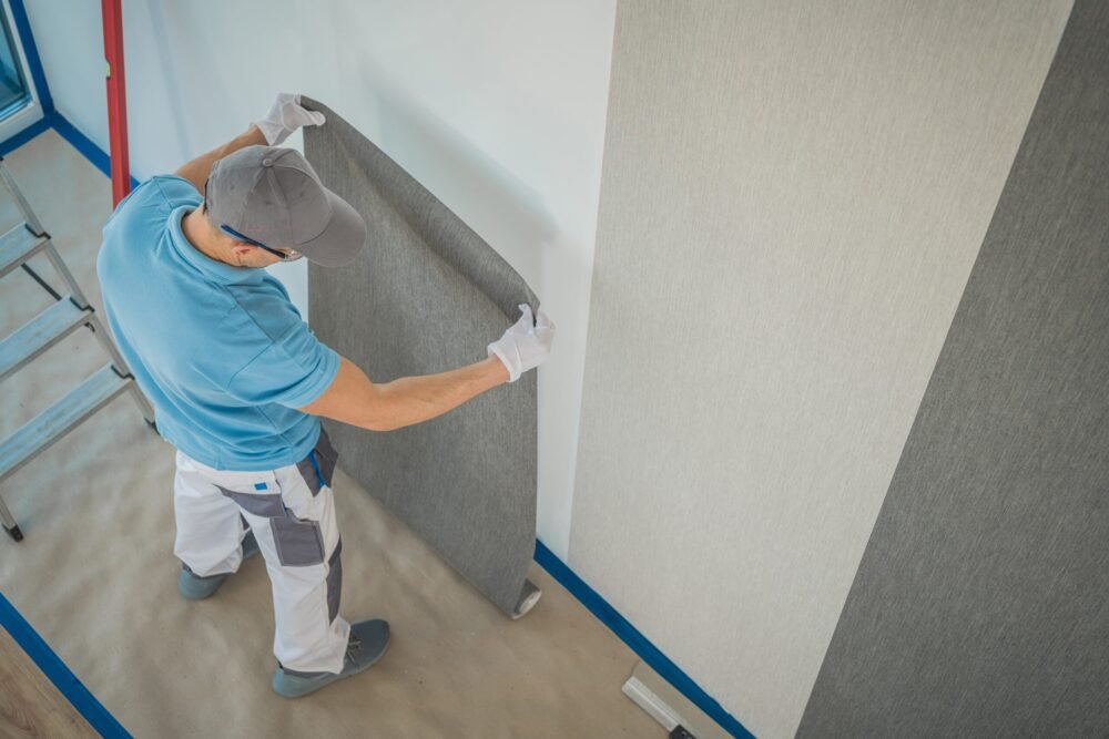 Wallpaper for wall installation