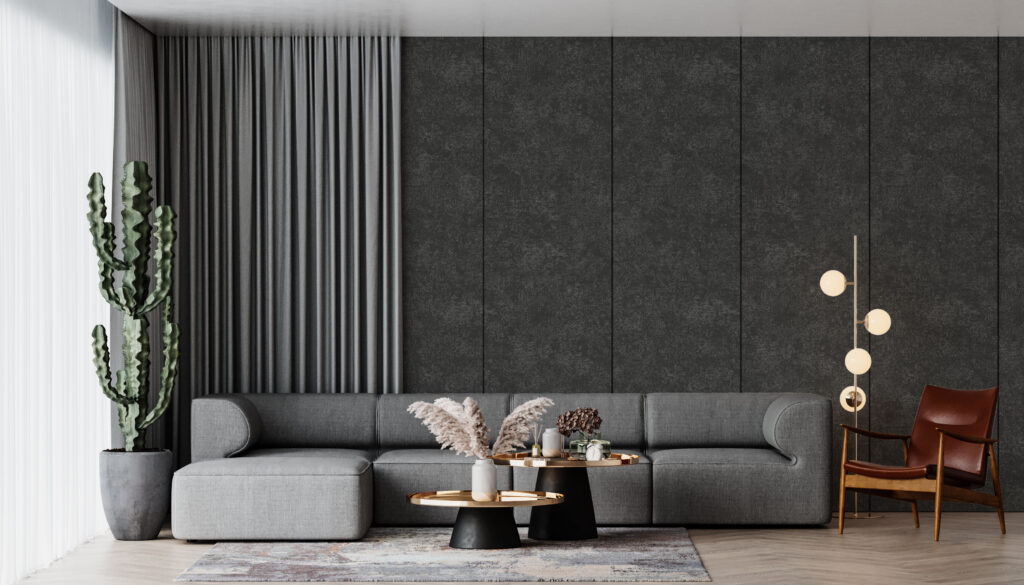 Spectrum_Self_Textured_Black wallpaper for walls