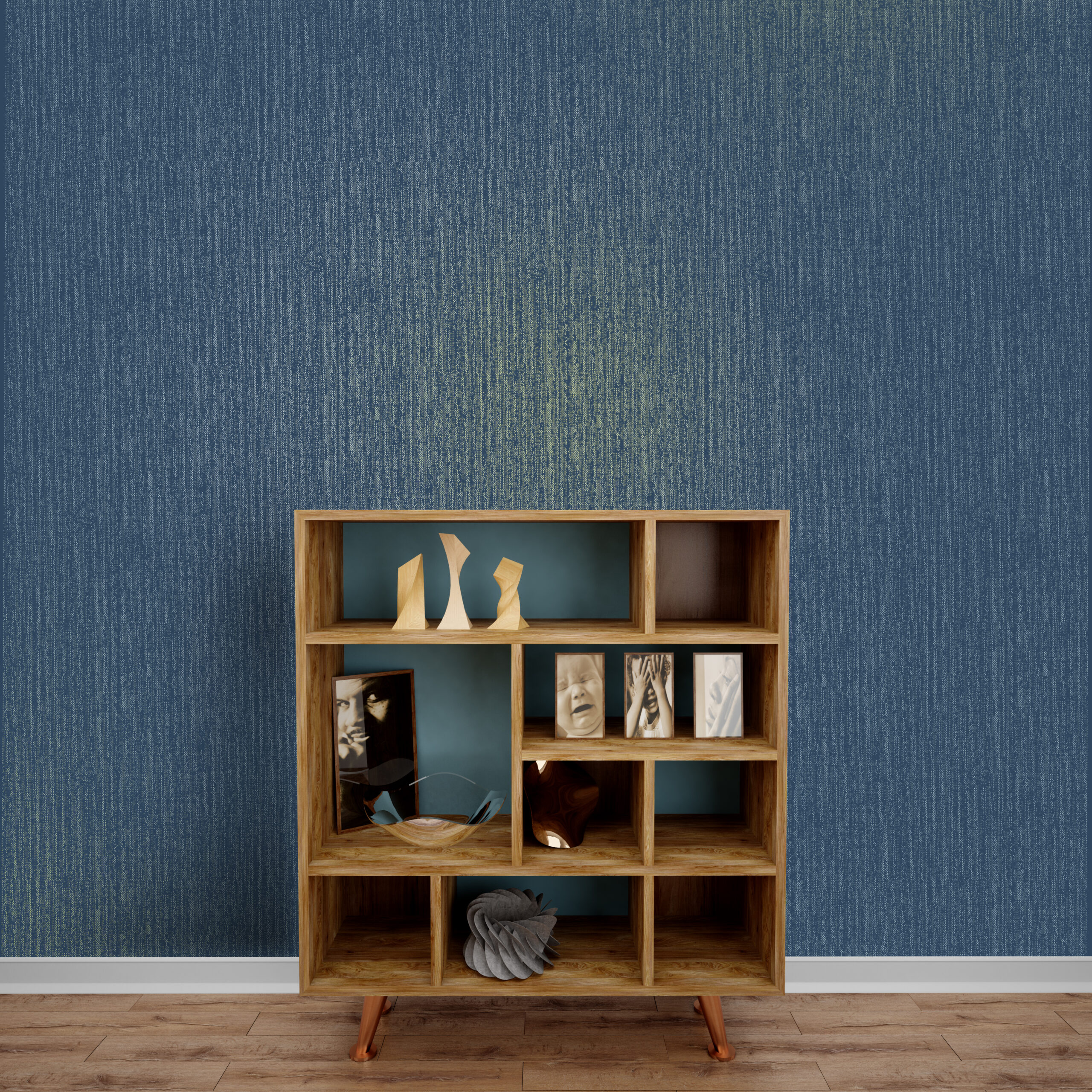 Subtle Wave by Galerie - Green - Wallpaper : Wallpaper Direct