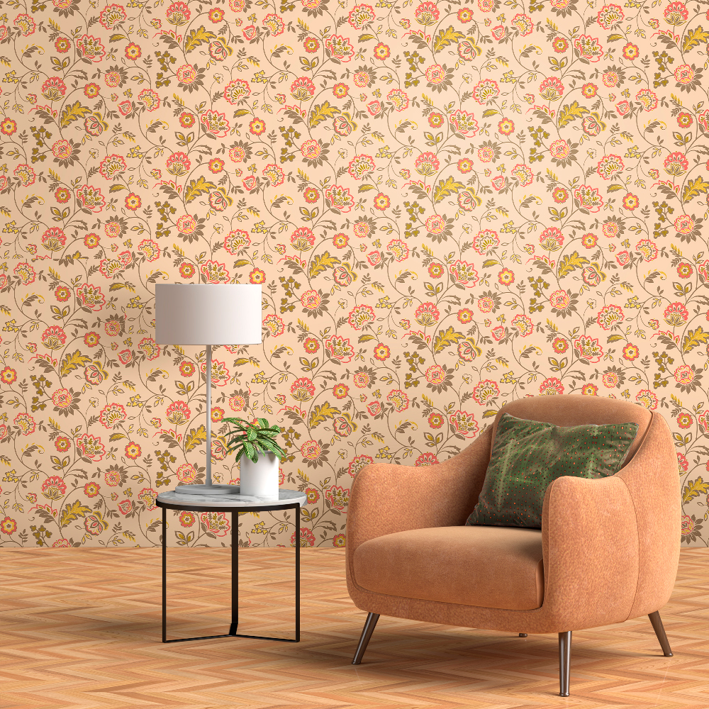 Non-woven wallpaper with Tree Design Cream Metallic Fine Finish Unusual  Design in Stylish Villa Natural Look for Lovers Phone Case & Wallpaper  Guide by Newroom : Amazon.de: DIY & Tools