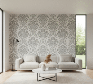 Damask & Minimalism | Wallpaper for Walls India